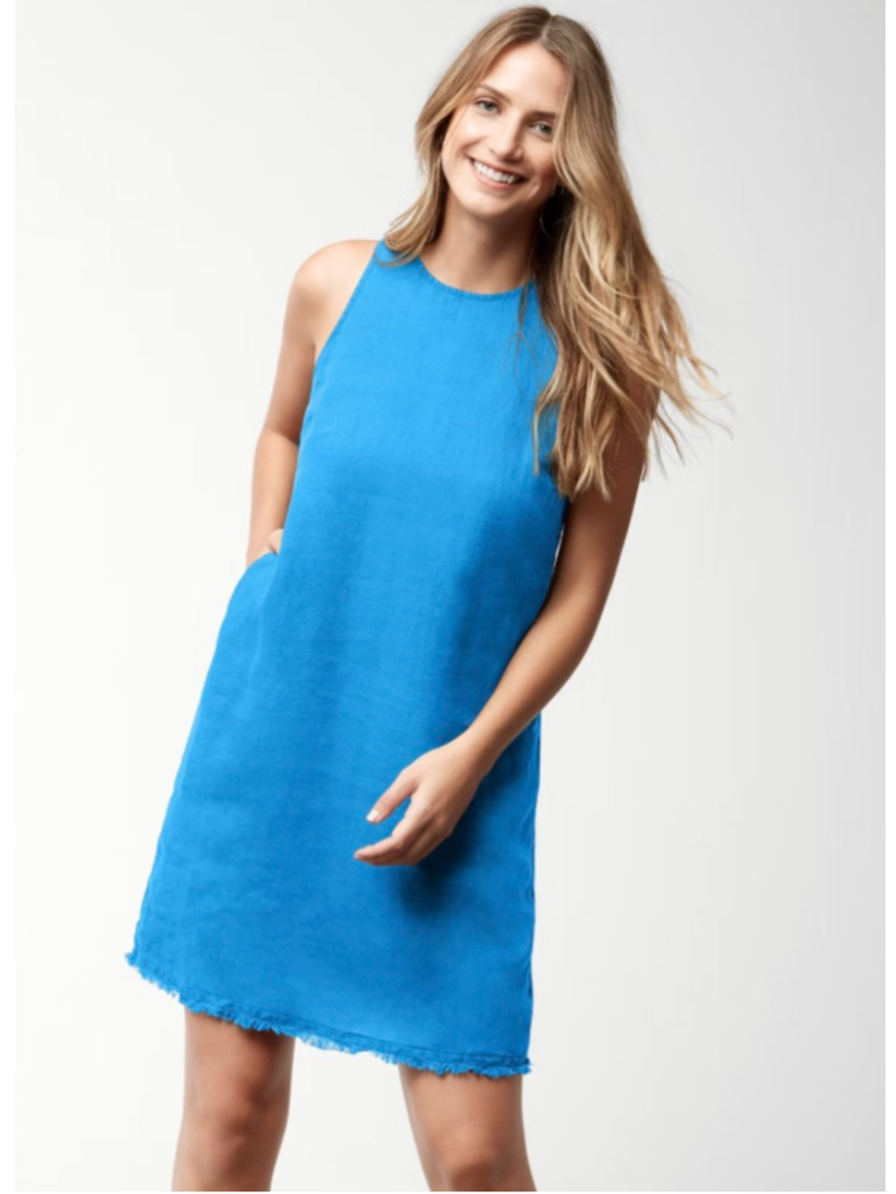 Tommy Bahama Two Palms linen shift dress S